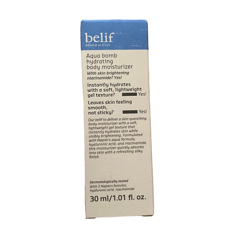 New Belif aqua bomb hydrating body moisturizer - Picture 1 of 4